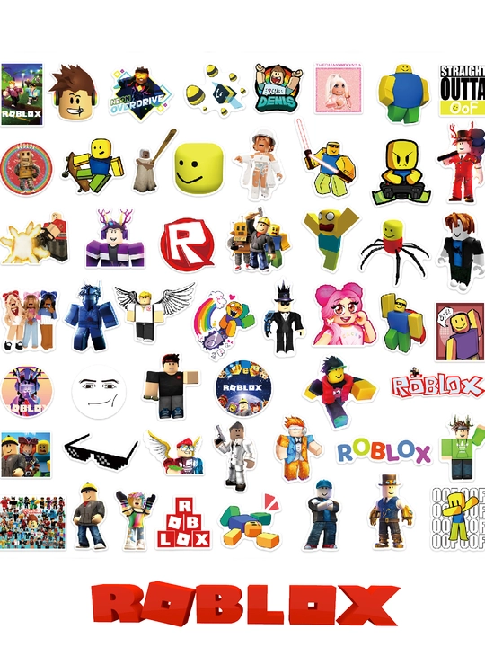Набор стикеров Harry Potter, Roblox, Minecraft, Очень странные дела, 50 штук в наборе