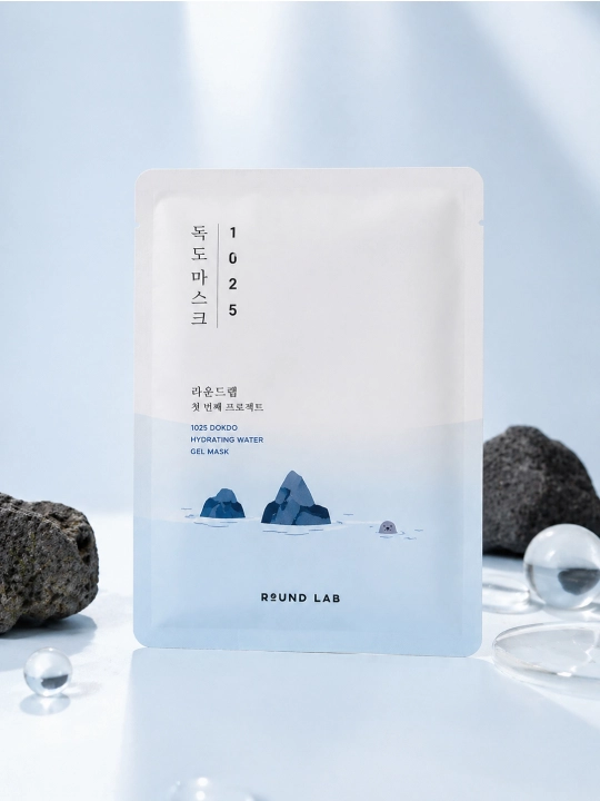 Namlashtiruvchi gel niqob ROUND LAB 1025 Dokdo Hydrating Water Gel Mask