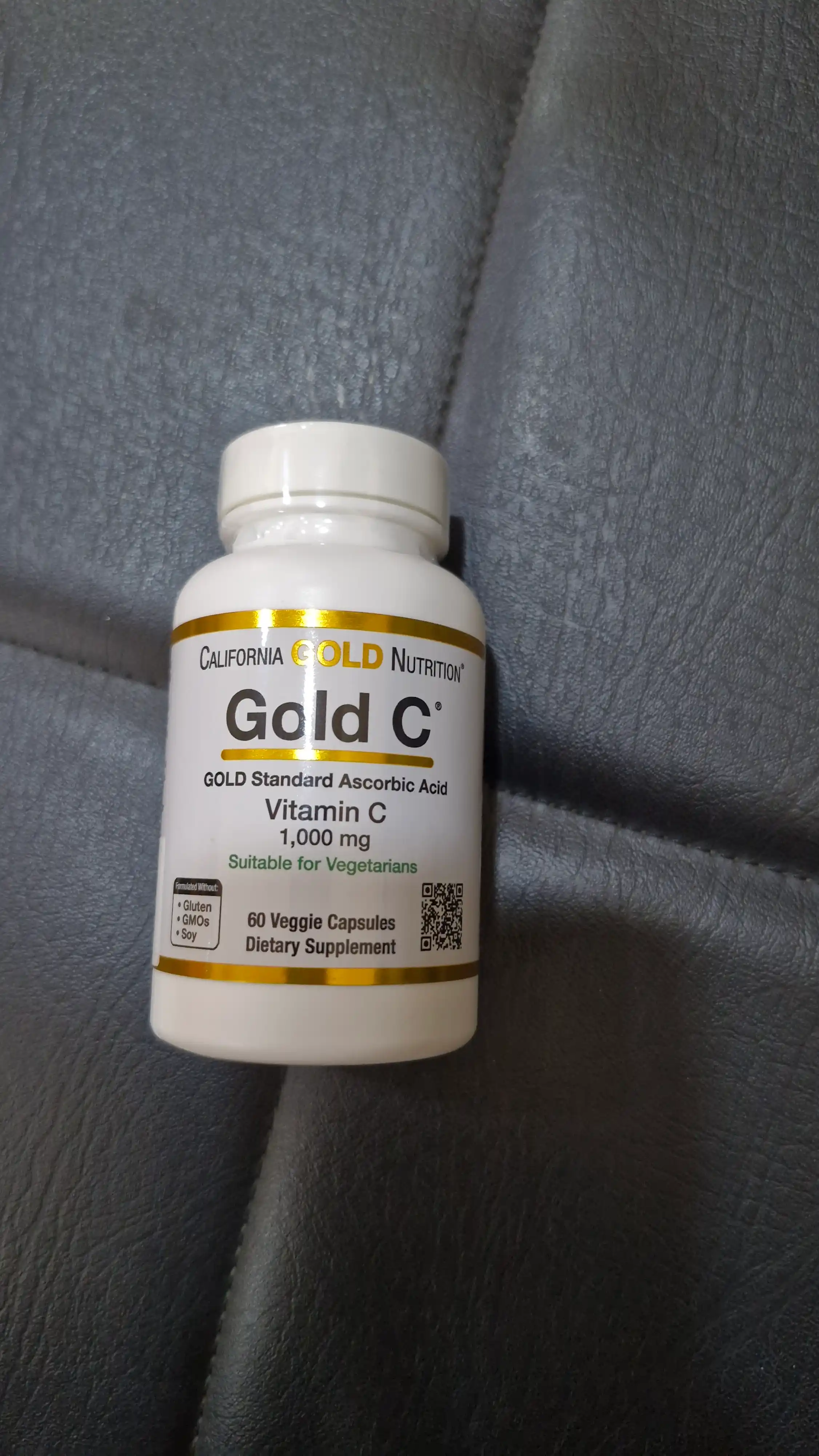 California Gold Nutrition, Gold C®, витамин C класса USP, 1000 мг, 60 растительных капсул