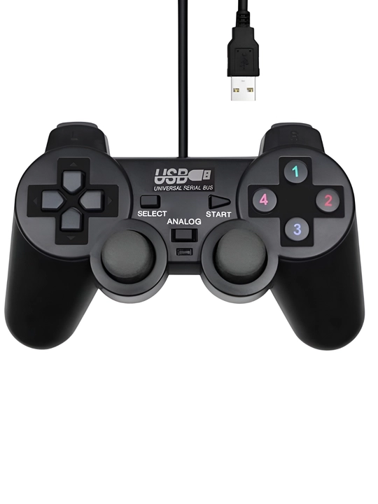 USB simli geympad PC va noutbuk uchun o‘yin joystik kontroller - 