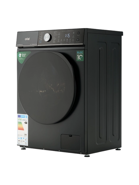 Стиральная машина Artel ART-WM8002 B Pure черная, 8 кг, 1400 об/мин, инвертор, пар