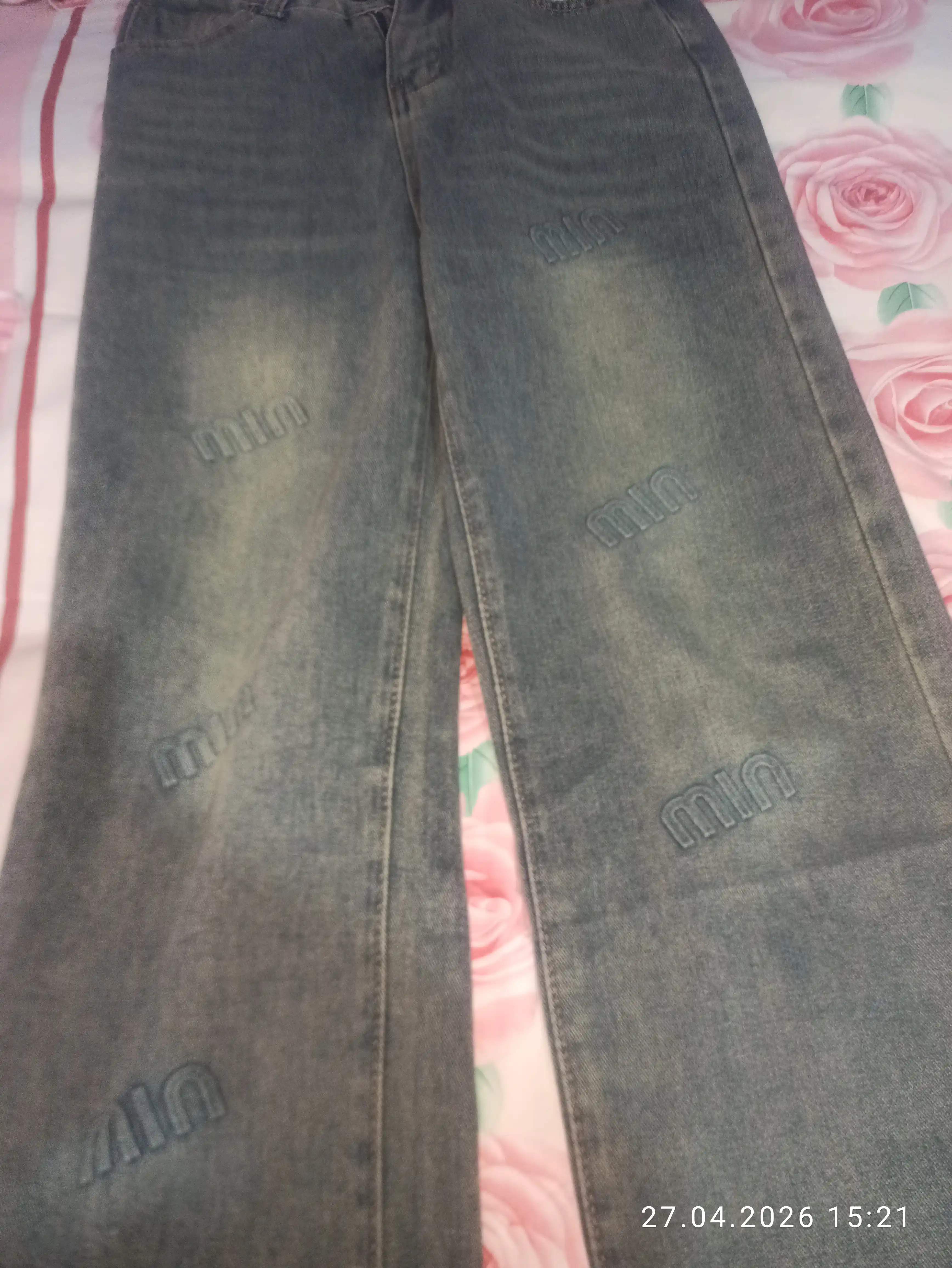 Ayollar uchun Baggy Y2K jinsi shimlar, paxtadan tikilgan, keng fason, yuqori bel, XS-2XL