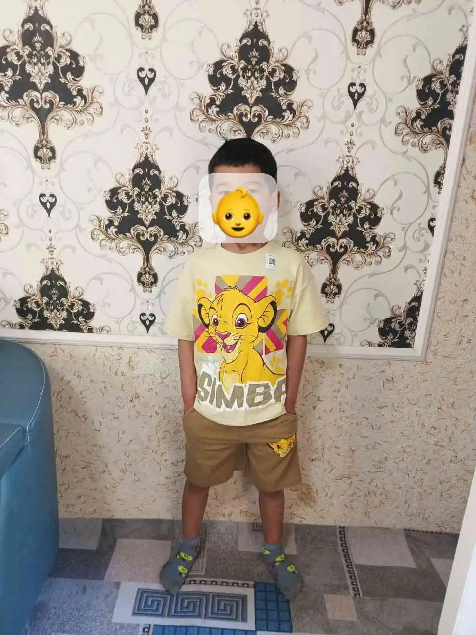 O‘g‘il bolalar uchun shortik va futbolka komplekti 100% paxta(futbolka+shorti)
