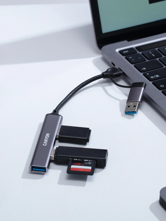 USB hub adapter CANYON DS-02, 4 port USB-Type C