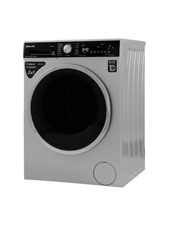 Стиральная машина Avalon AVL-WD 9060 S, 9 кг, 1400 об/мин, стирка+сушка, инвертор, A+++