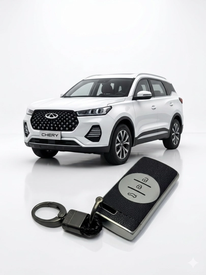 Чехол ключа Cherry Tiggo 7 Pro защитный чехол брелка силиконывий — AUTOH-TIGGO7PROCHEX-СЕРЕБРН