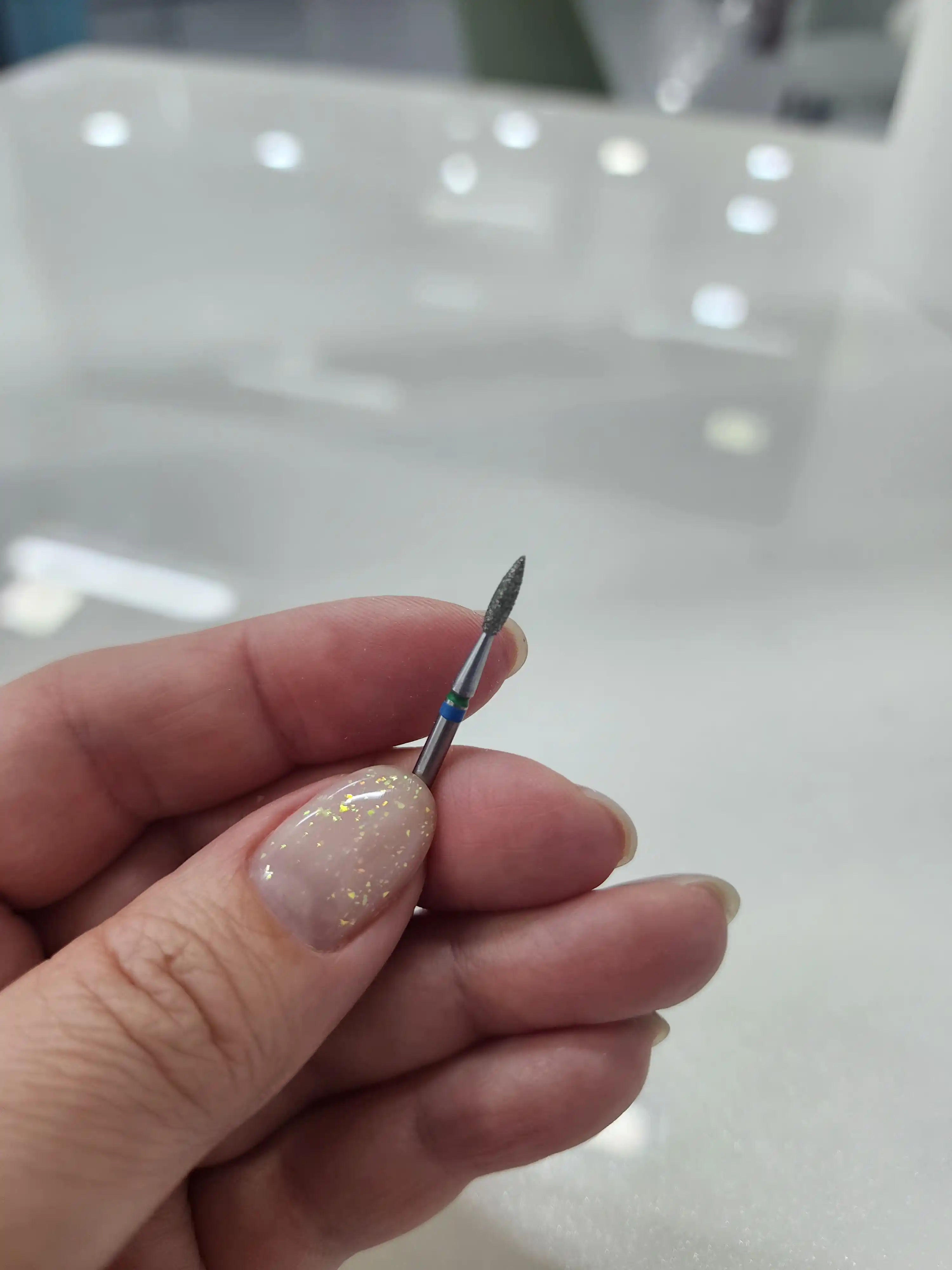 DUO dural zamonaviy ko'k-yashil fayl, diametri 2.1 mm / ish qismi 8 mm