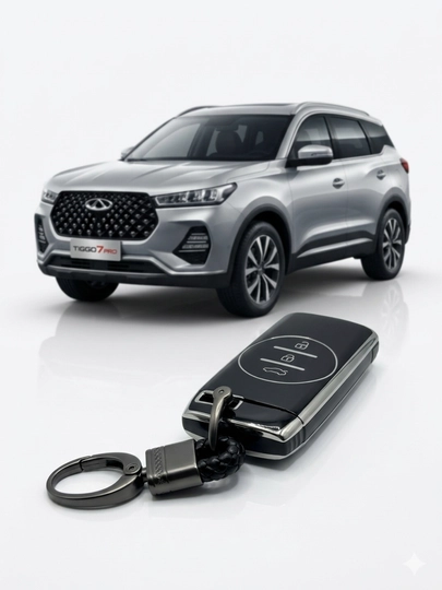 Чехол ключа Cherry Tiggo 7 Pro защитный чехол брелка силиконывий — AUTOH-TIGGO7PROCHEX-ЧЕРНСТЕ