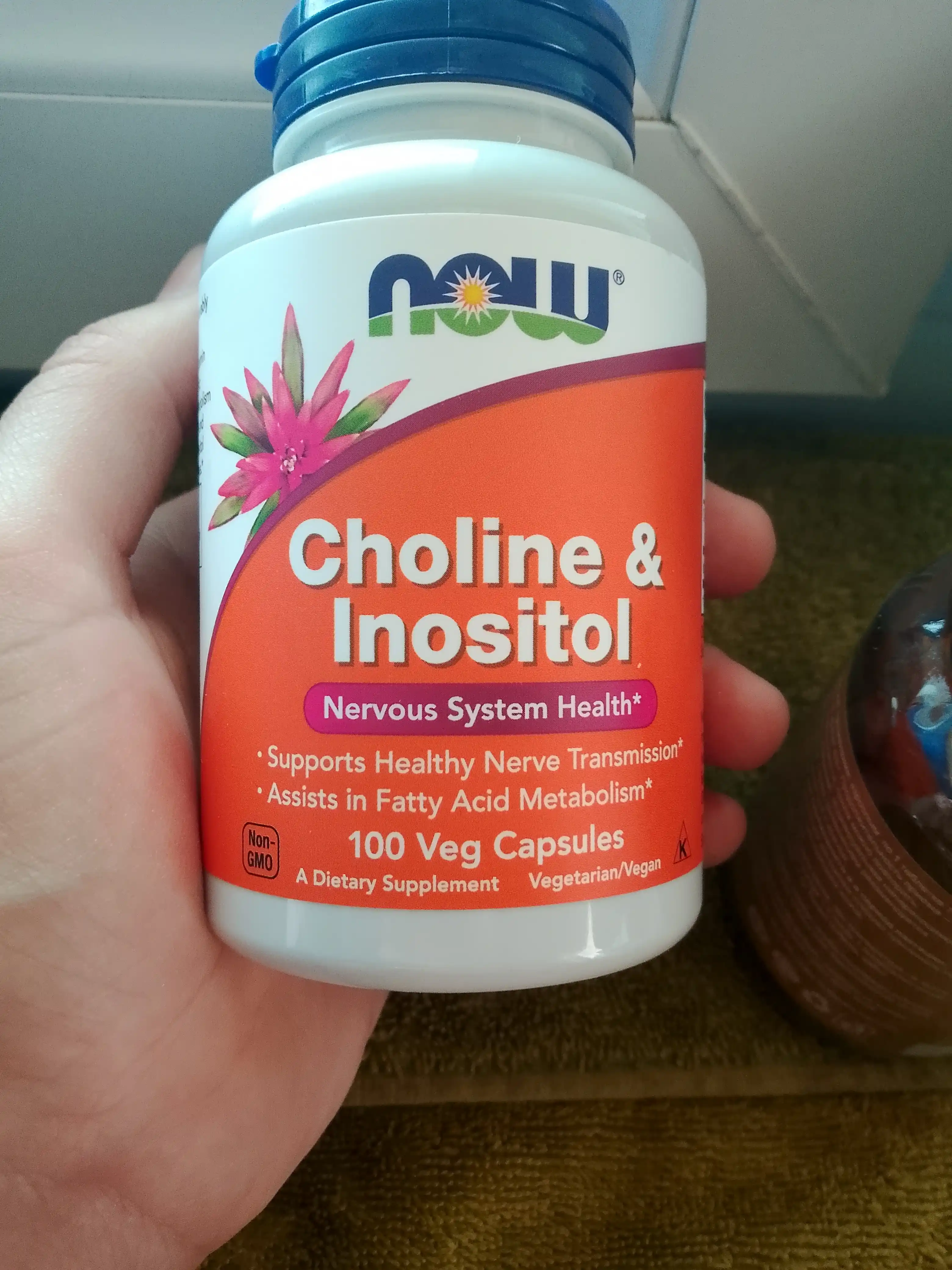 NOW Foods, Xolin va Inositol, 100 kapsula, Halol