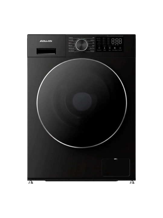 Avalon AVL-WM 6040 kir yuvish mashinasi, 6 kg, inverter, bug‘li yuvish, qora