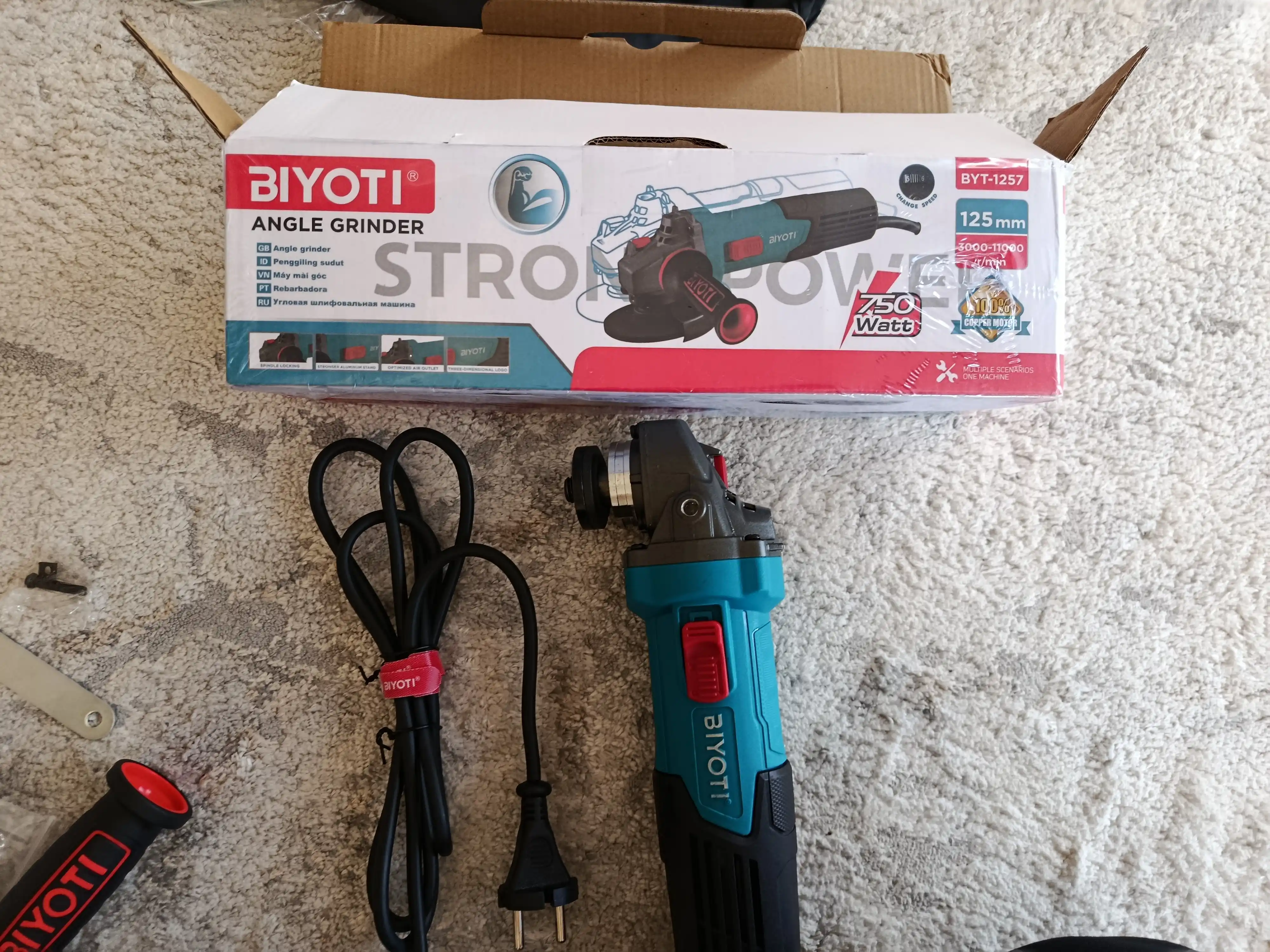 Болгарка Biyoti BYT-AG1257, ART 2512