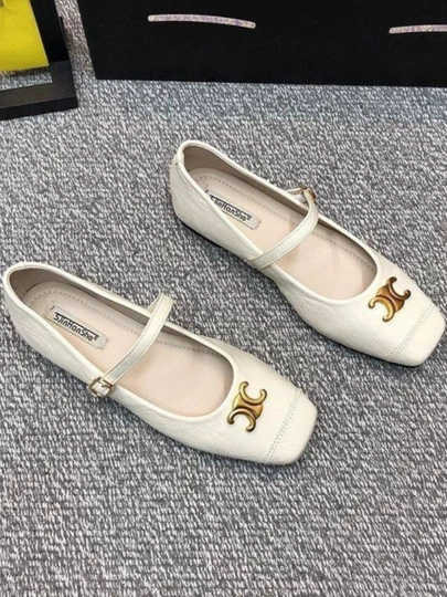 Трендывые классические женские балетки 2026-2027 года — SHOESGU-BALETKA-БЕЛЫЙ-36