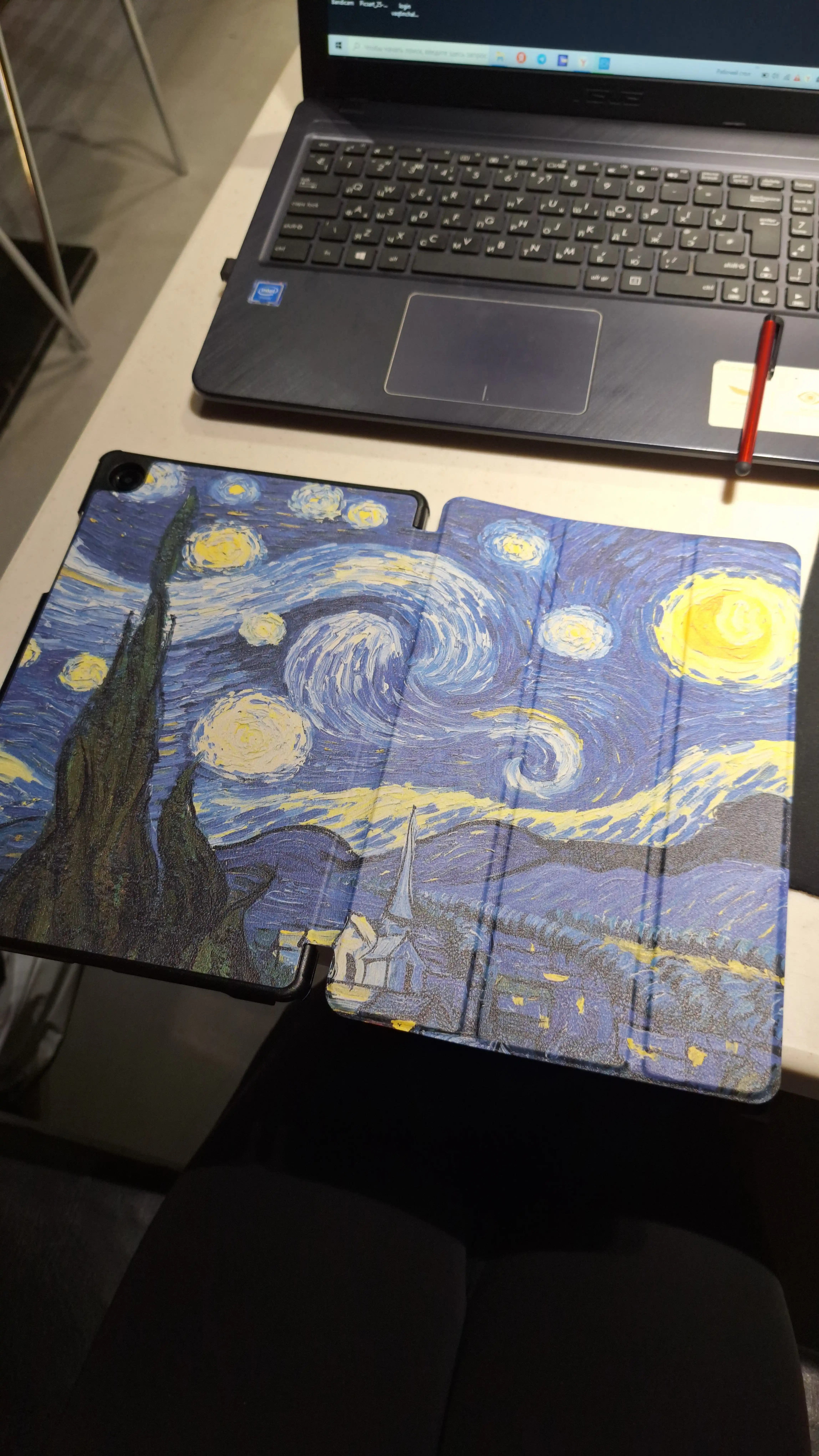 Чехол для Samsung Tab A9 / A11 8.7" и A9+ / A11+ 11" + стилус, Sleep/Wake, подставка