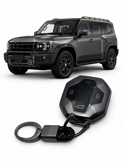 Силиконовый чехол ключа Jetour T2 защита брелка — AUTOH-JETAURT2CHEXOL-СЕРЫЙ