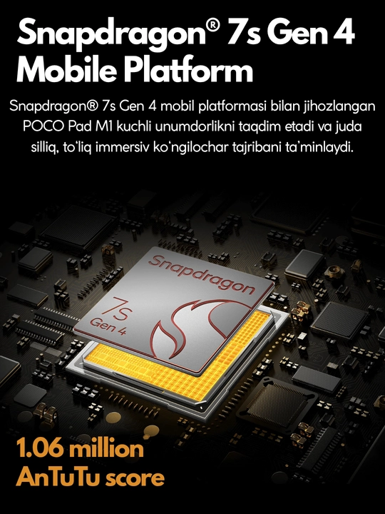 Планшет Xiaomi Poco Pad M1,Бонус Чехол и стилус,12.1" дисплей 120Гц 2.5K,Wi-Fi,12000мАч