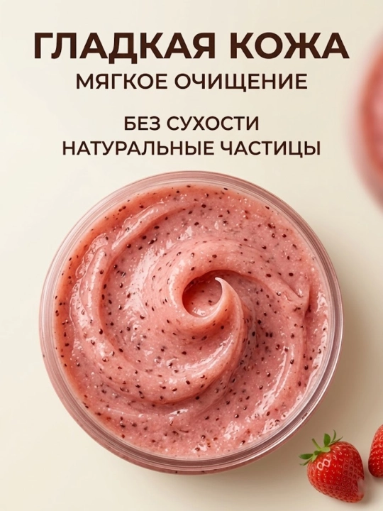 Tana va yuz uchun skrab, tozalovchi va hushbo'y hid beruvchi piling, 500 ml