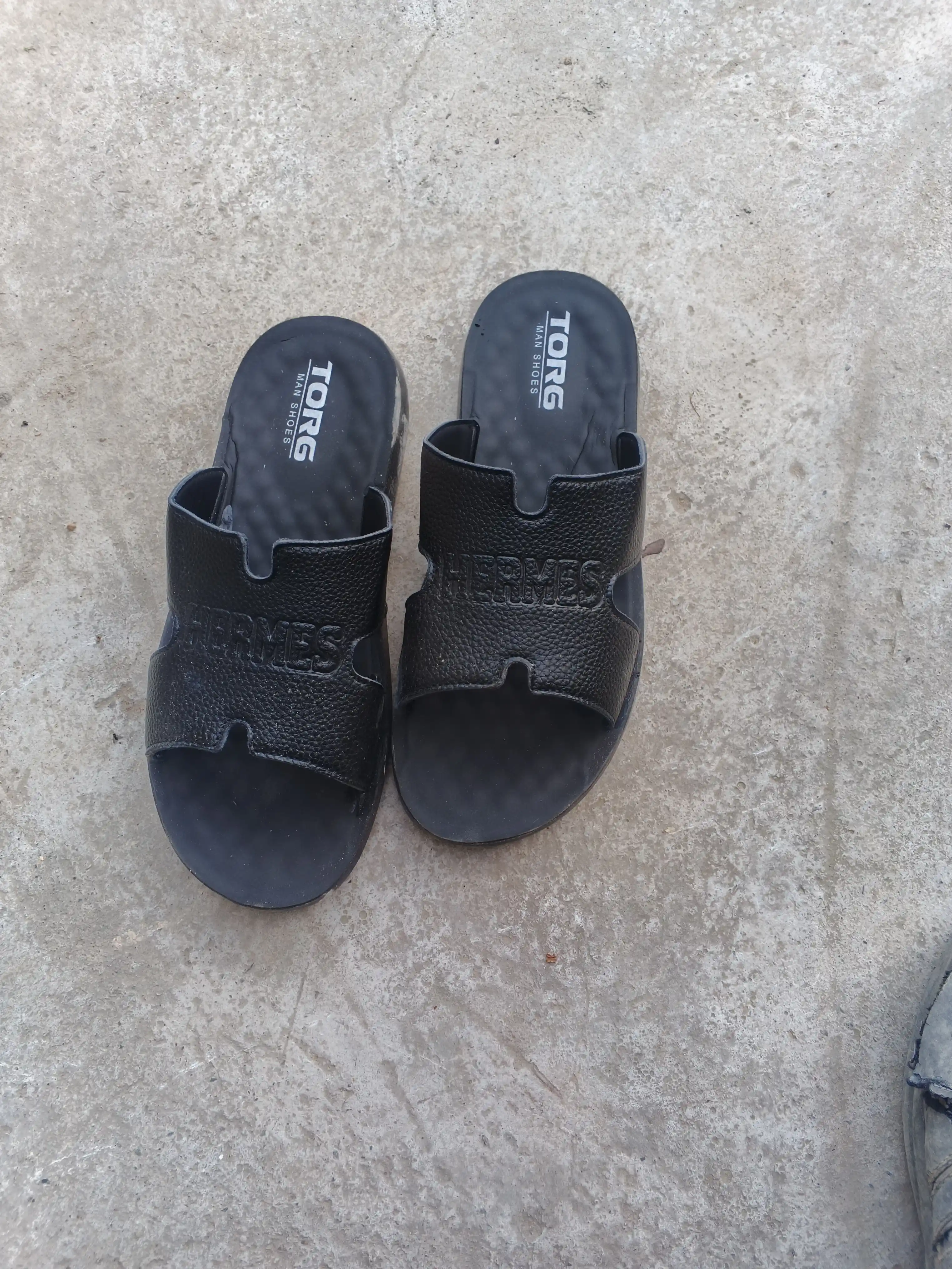 Мужские тапочки, hermes, летняя обувь, 40-44, шлепанцы, на лето