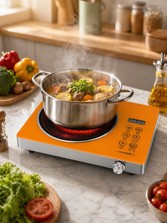Kuchli qizdiruvchan elektr plita Ceramic cooker, sensorli boshqaruv bilan 3500w