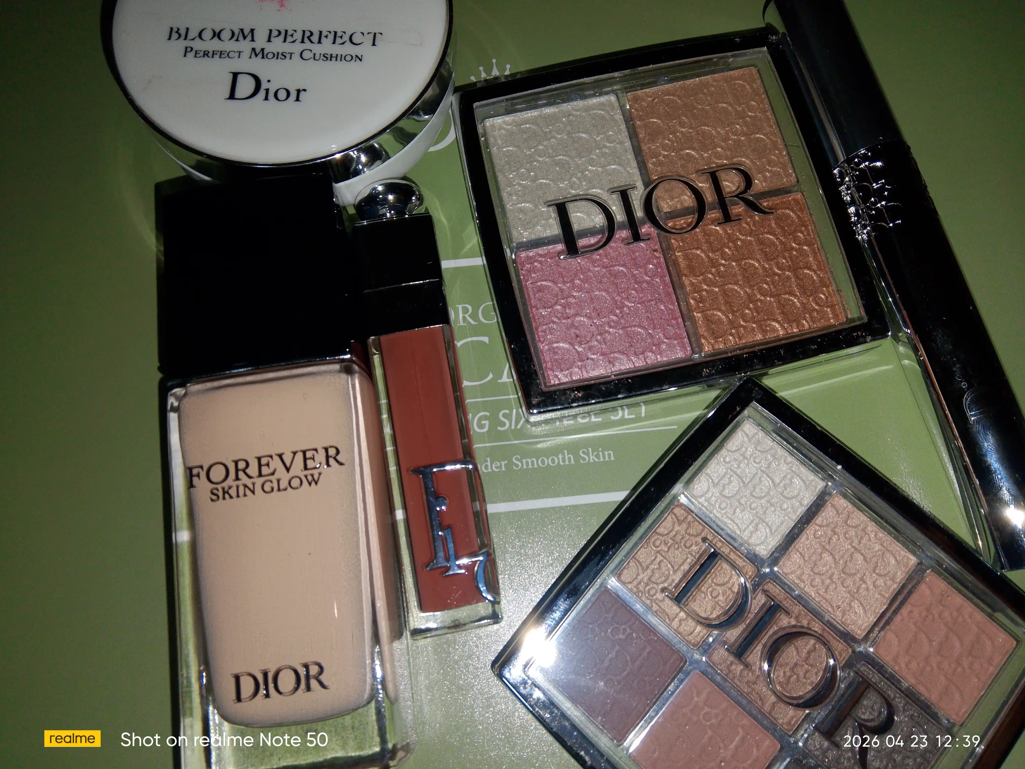 Набор косметики Dior, подарочный набор для женщин, тональный крем, палетка теней, тушь