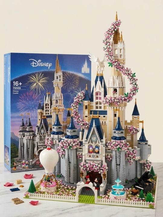 Lego Конструктор Сказочный Замок Дисней (Disney) с LED-подсветкой, 9500+ деталей - 