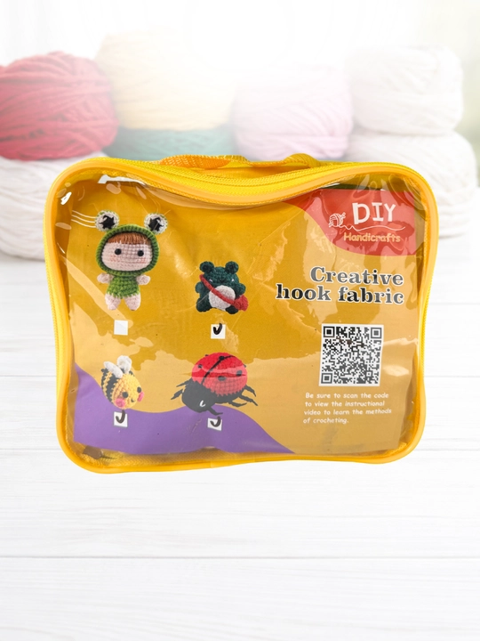 To'qish to'plami: amigurumi o'yinchoqlar yaratish uchun, video darslik va iplar bilan - 