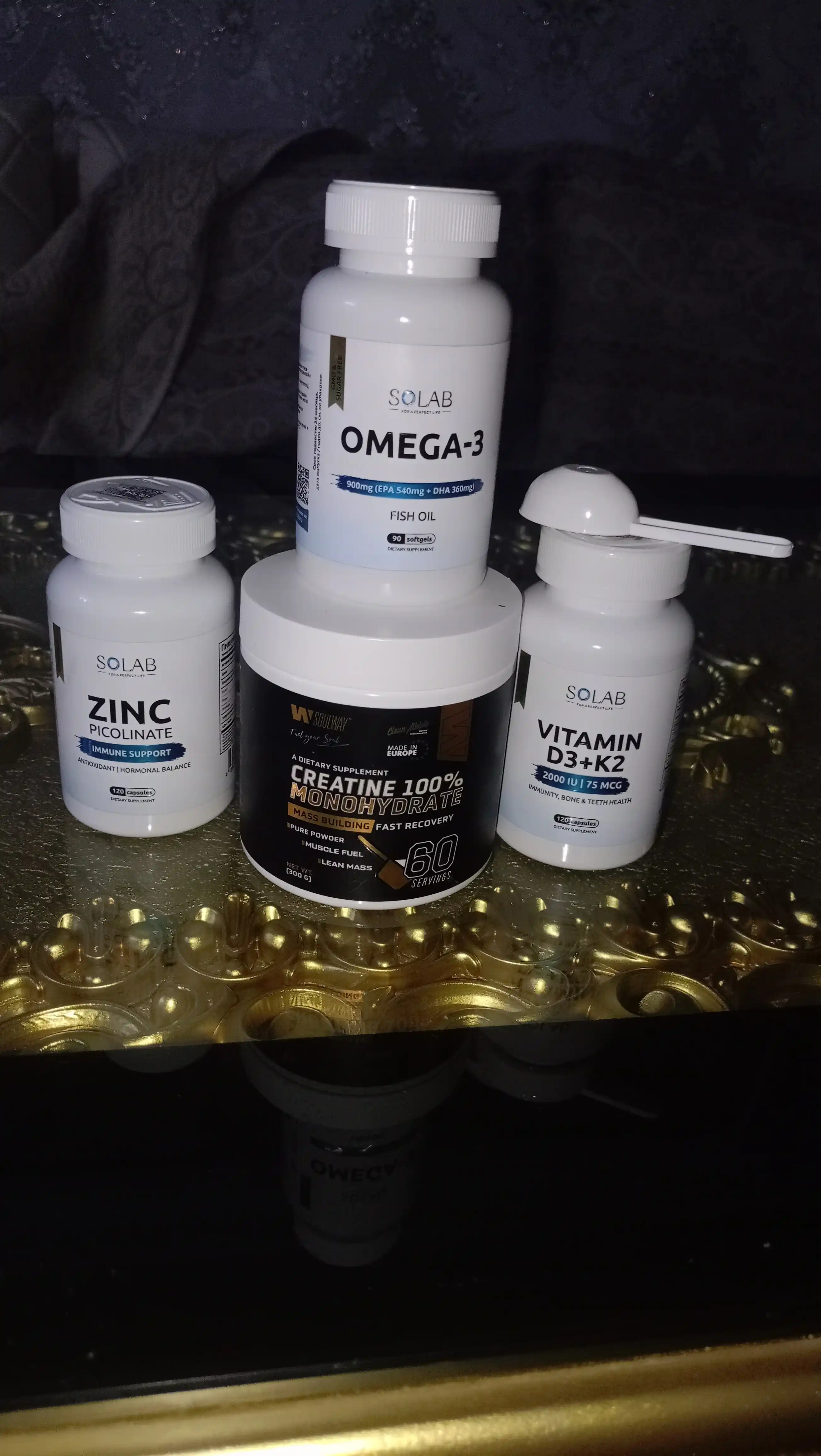 Omega-3, SOLAB, 900мг, 90 kapsula