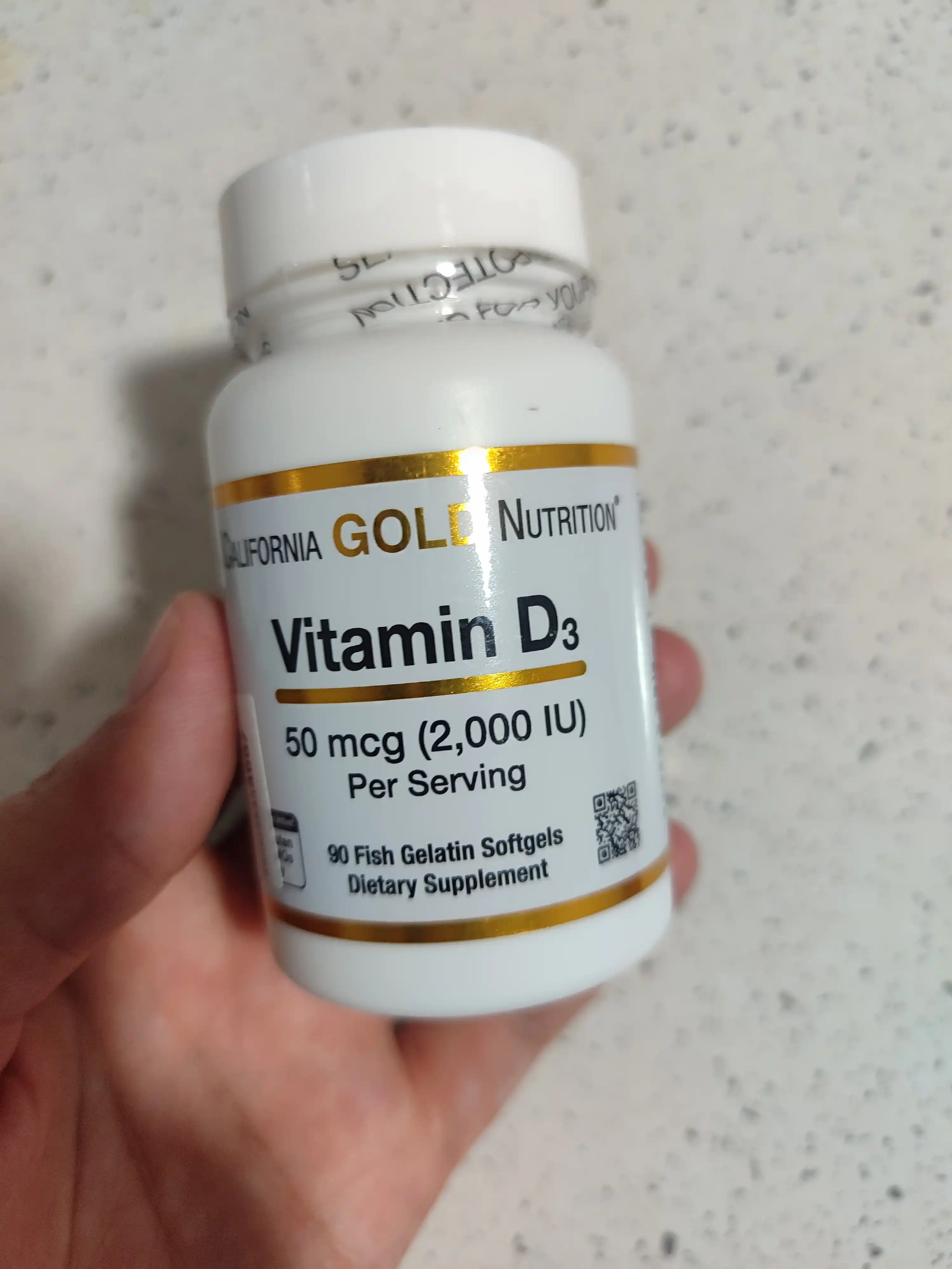 Витамин D3 California Gold Nutrition, 50 мкг 2000 IU МЕ, 90 капсул