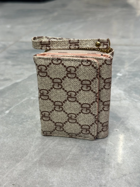 Ayollar uchun eko charm hamyon, 3 buklama, pul bo‘limi, 5+ karta