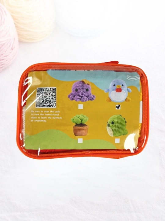 Мини набор для вязания крючком DIY, пряжа, крючки, наполнитель, для начинающих