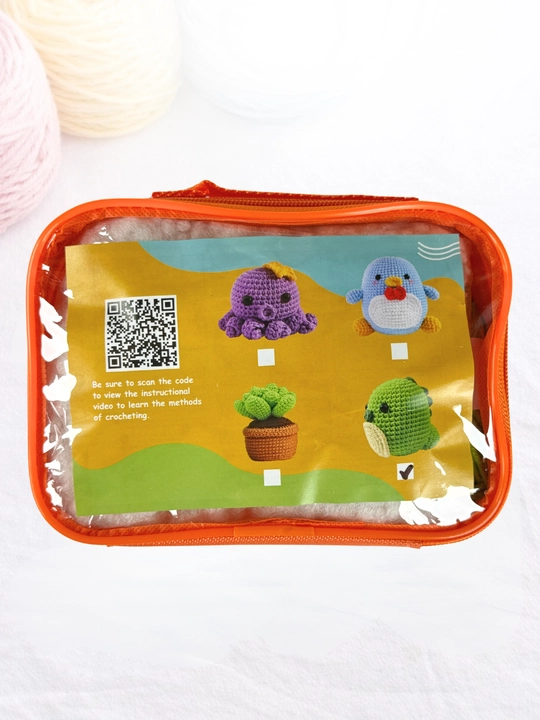 Мини набор для вязания крючком DIY, пряжа, крючки, наполнитель, для начинающих