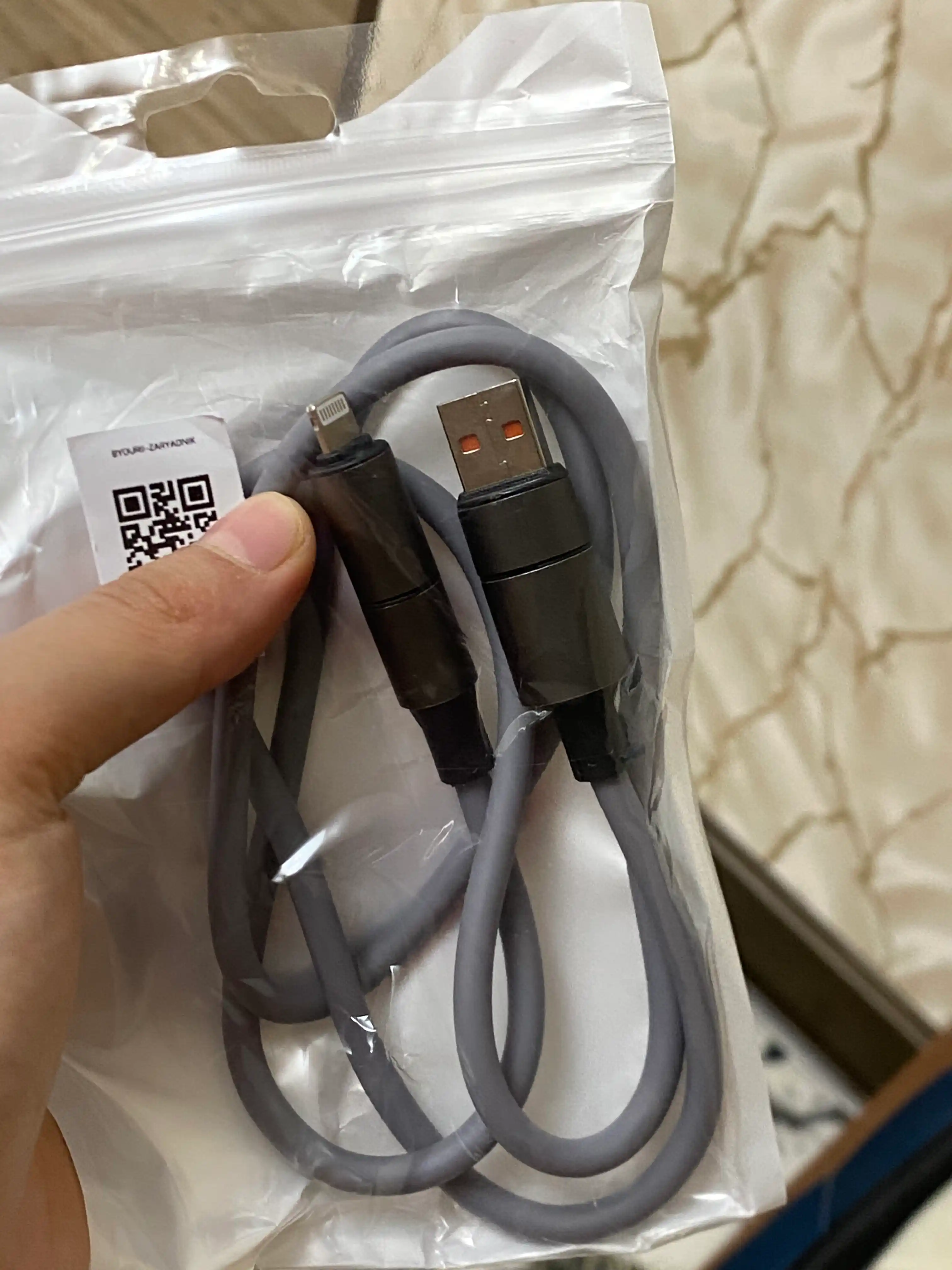 Зарядное устройство 240W, кабель для быстрой зарядки USB, Type-C, iPhone
