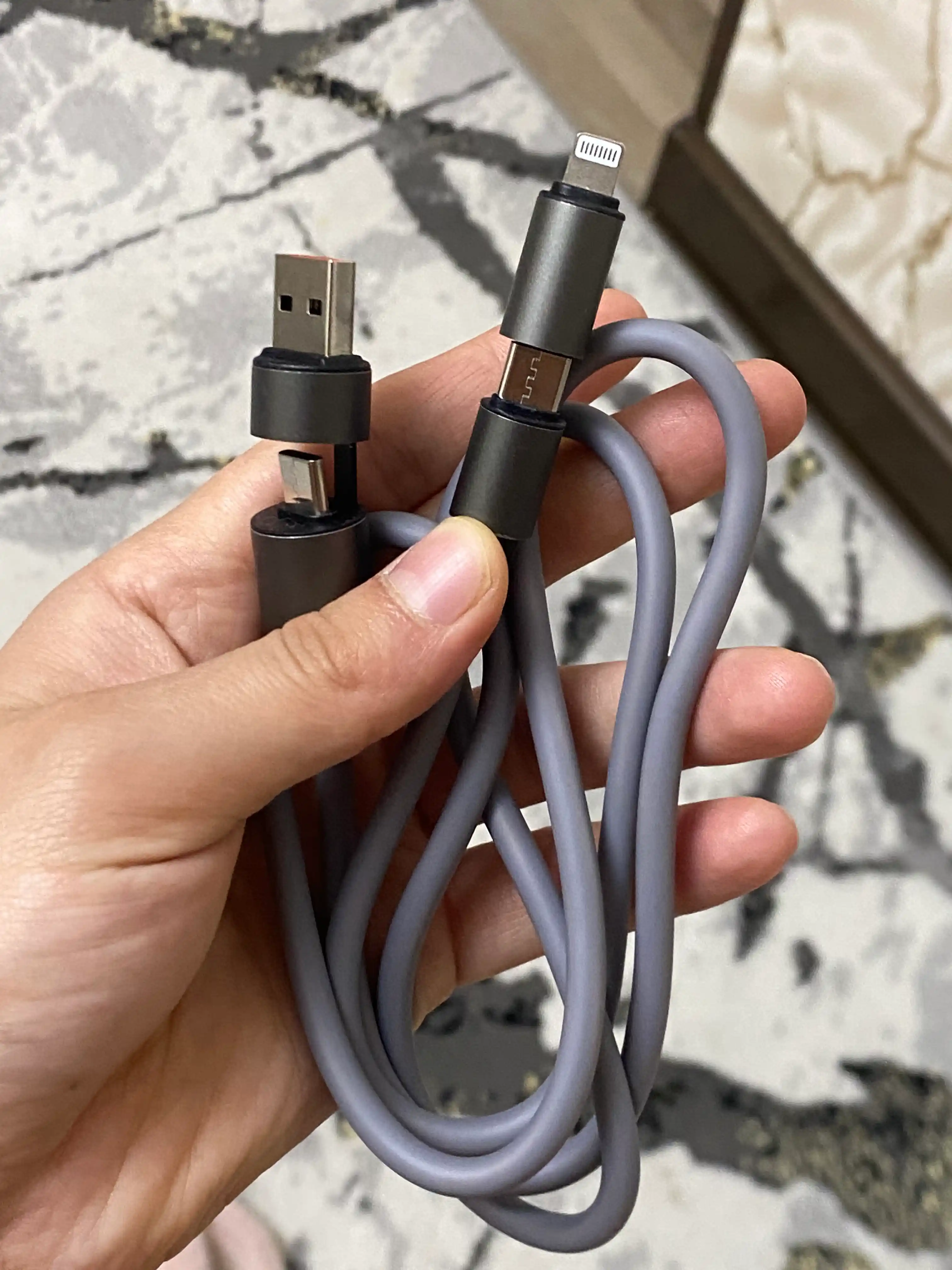 Зарядное устройство 240W, кабель для быстрой зарядки USB, Type-C, iPhone
