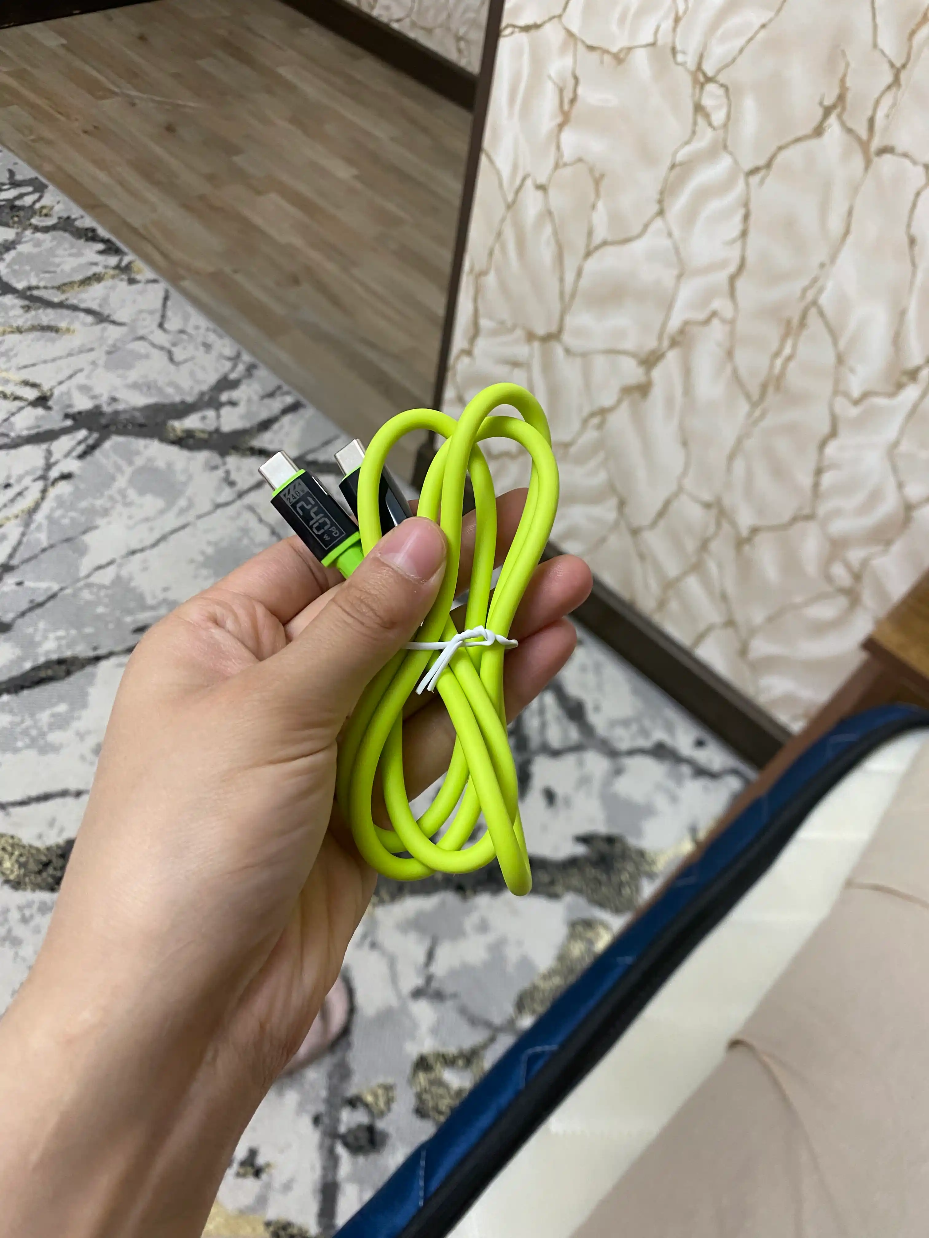 Зарядное устройство 240W, кабель для быстрой зарядки USB, Type-C, iPhone