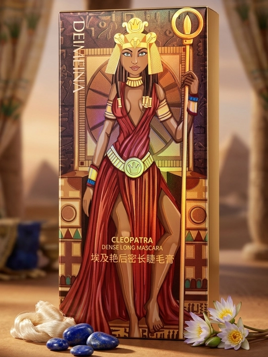 Тушь для ресниц Cleopatra, водостойкая, удлиняет, придаёт объём и делает густыми