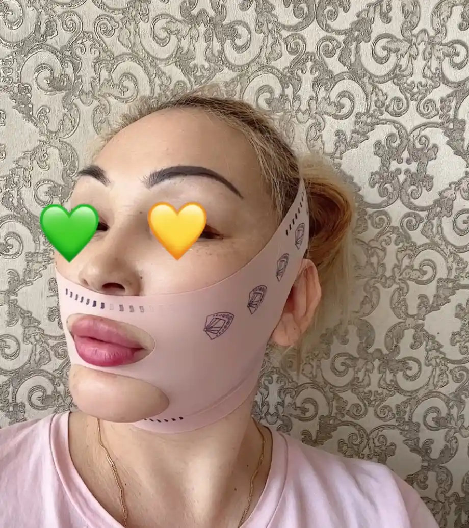 Косметический бандаж для подтяжки лица, многоразовая лифтинг маска от второго подбородка