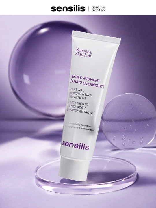 Крем от пигментных пятен Sensilis Skin D-Pigment AHA10 Overnight, 30 мл