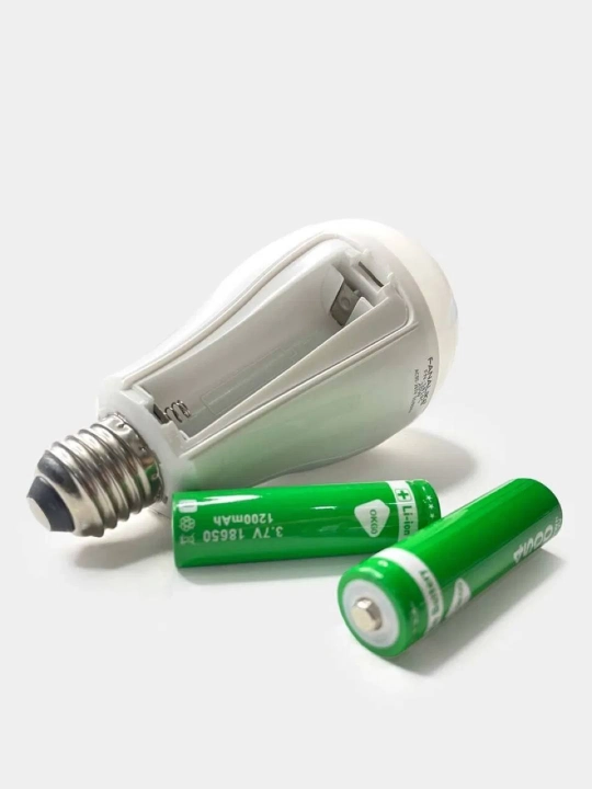 Энергосберегающая LED-лампочка, с встроенным аккумулятором 18650 комплект - 