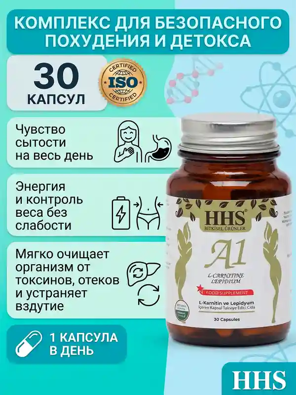 l carnitine lepidium TurkAttar, Set of 4 HHS A1 L-Carnitine Lepidium Herbal Capsules
