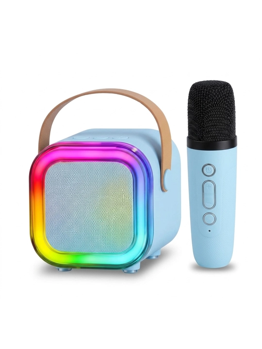 Simsiz Bluetooth kolonka va mikrofon AM-8580 mini karaoke to'plami