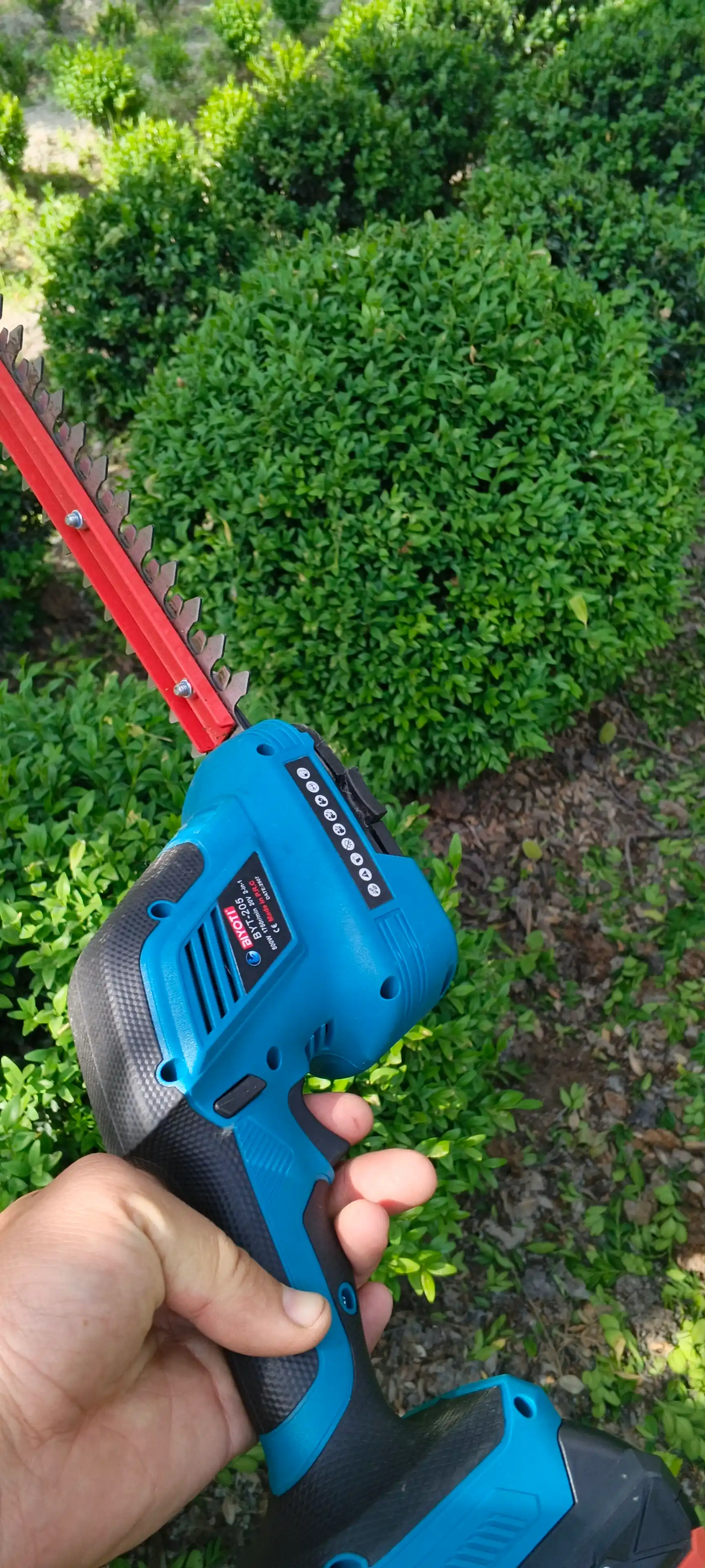 Аккумуляторный кусторез Biyoti BYT-205 2-в-1 (20V, 500W, насадки 30 см и 6 см)