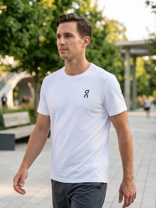 ON CLOUD logotipli futbolka erkaklar uchun oversize M–3XL