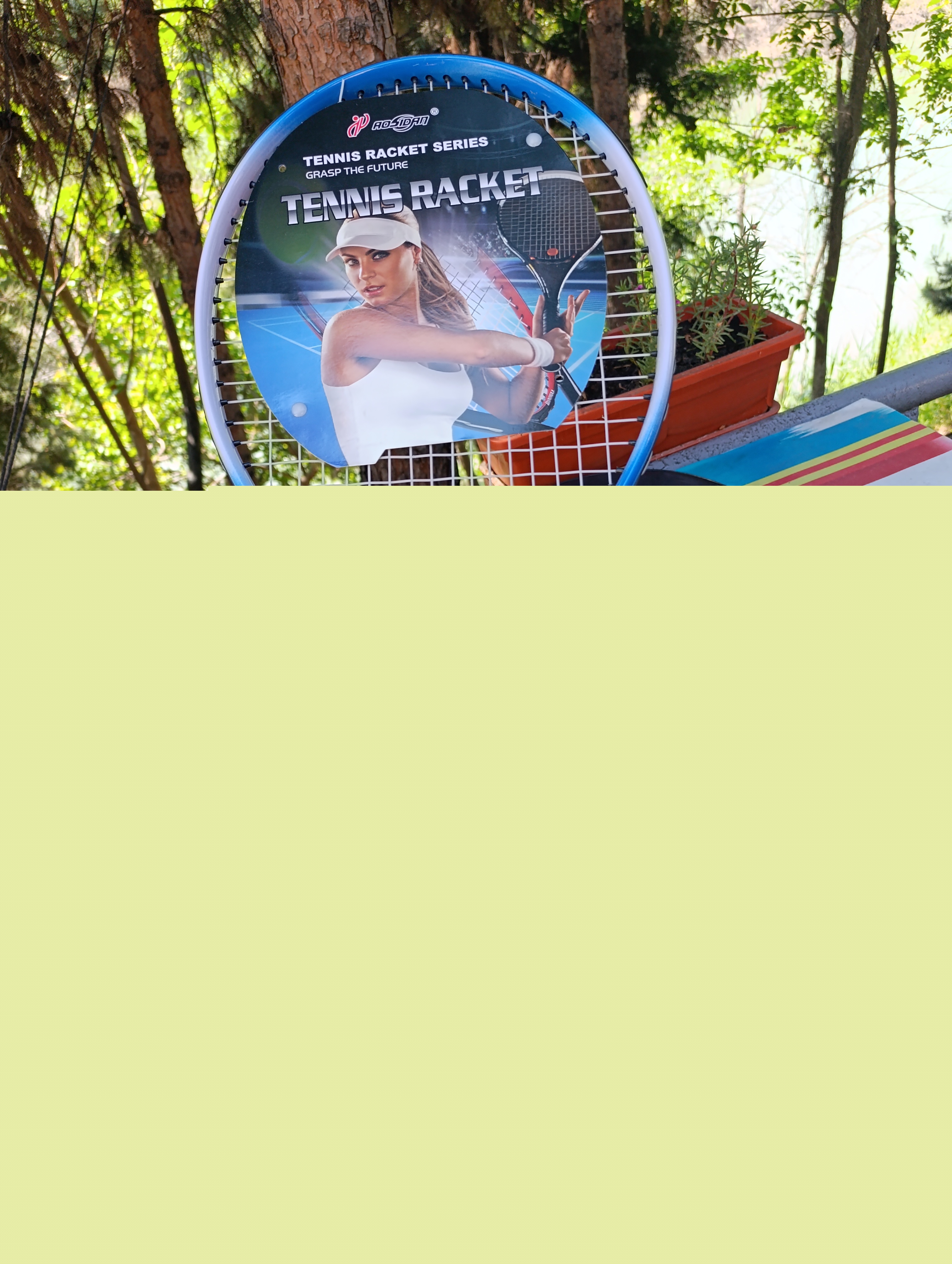 Professional tennis raketka to‘plami  2 raketka + 3 ta koptok+chexol  boshlovchilar uchun