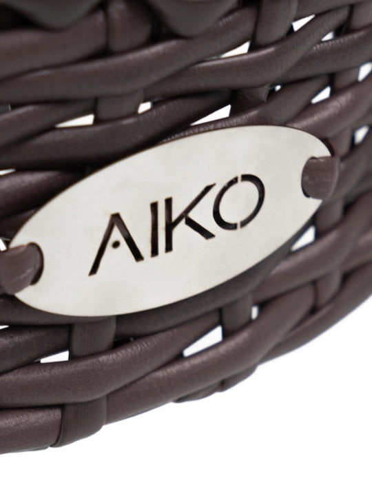 AIKO Deco 4 o‘rinli kvadrat mebel to‘plami, 1 ta stol va 4 ta kreslo, bog‘ mebellari, rotang