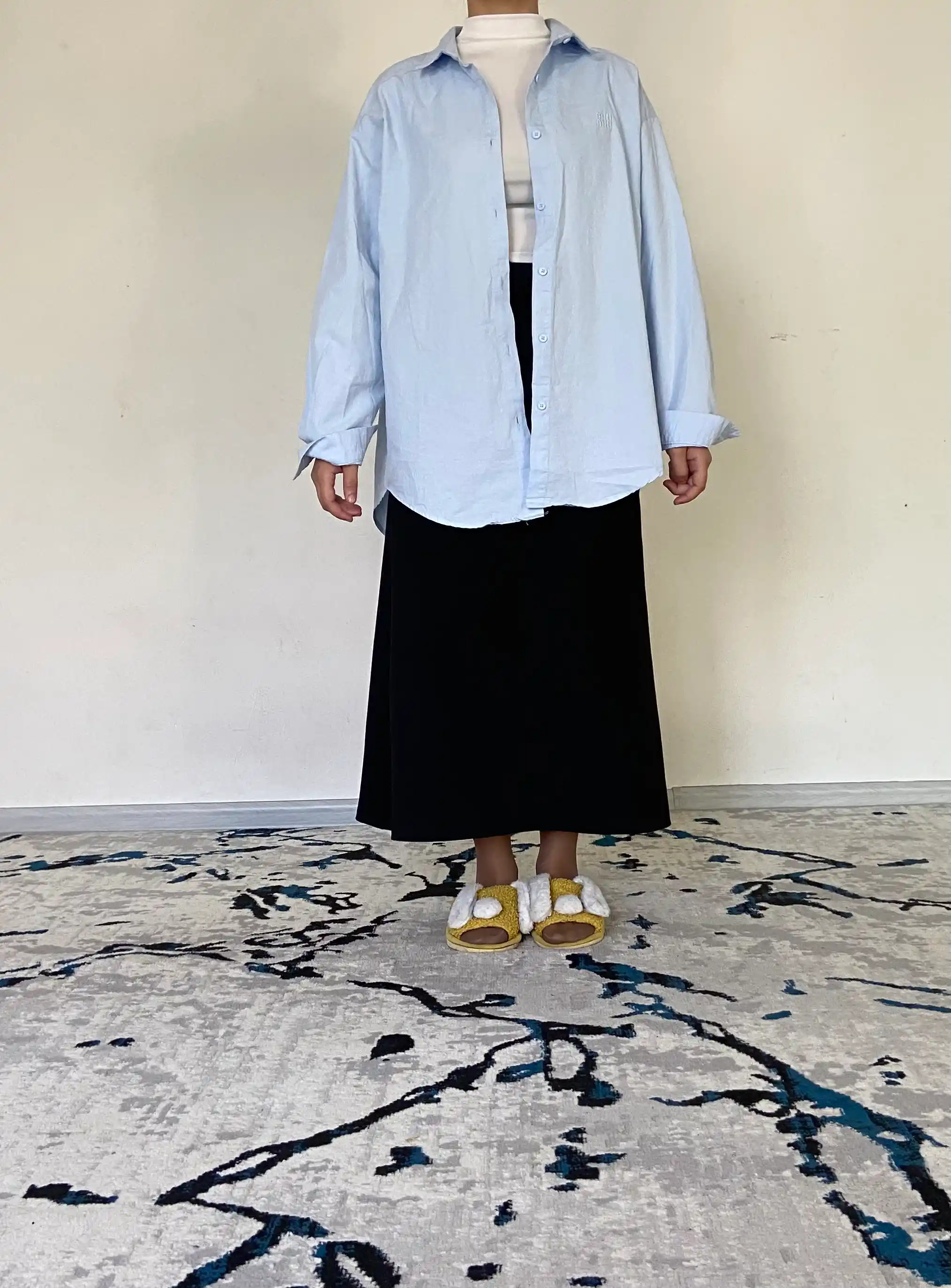 Женская рубашка oversize, c длинным рукавом, свободный крой, летняя рубашка