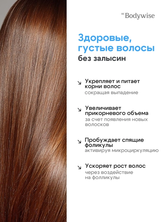 Сыворотка для роста волос Hair Growth Serum Rooll-on Bodywise, 25 мл, от выпадения