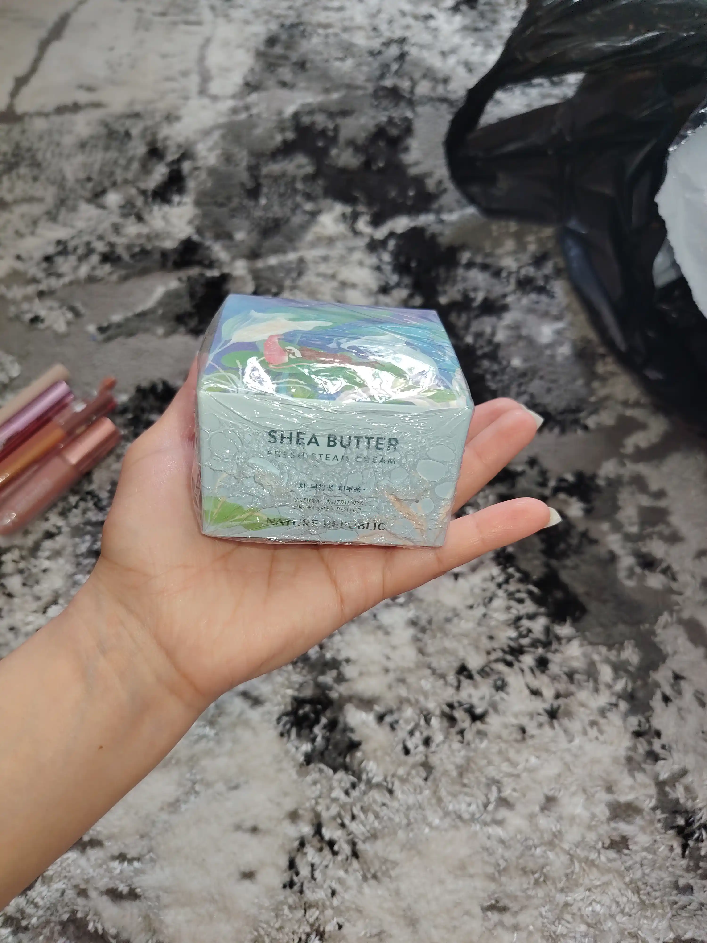 Shea Butter Nature Republic, Увлажняющий и освежающий крем для лица, 100 мл