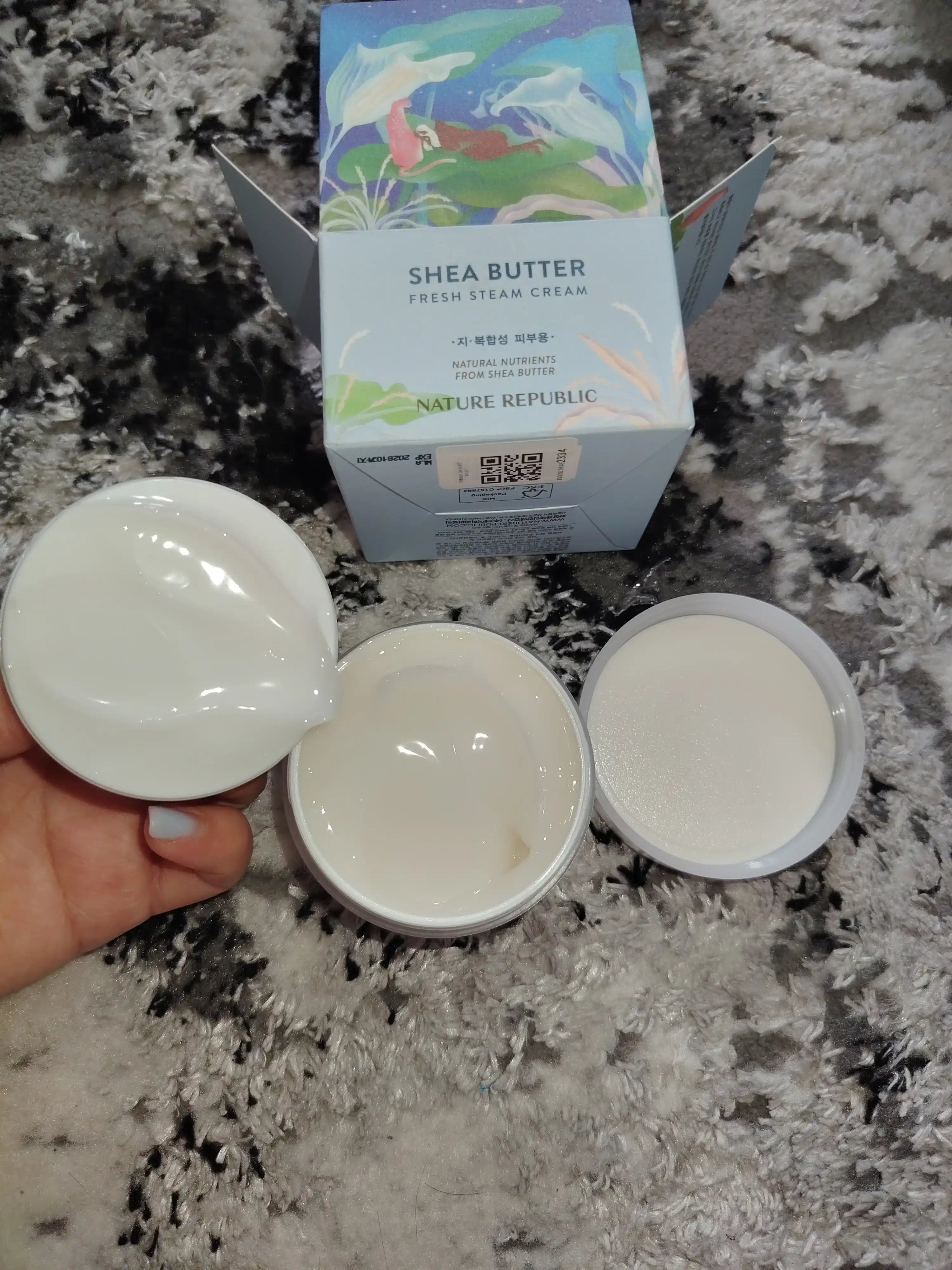 Shea Butter Nature Republic, Увлажняющий и освежающий крем для лица, 100 мл