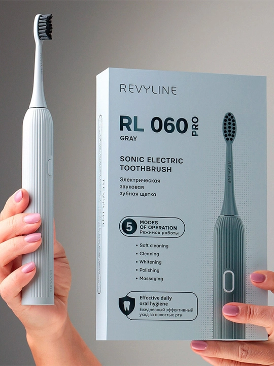 Elektr tovushli tish cho‘tkasi Revyline RL 010, akkumulyatorli tish cho‘tkasi