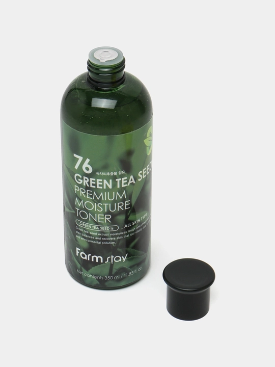 Тонер увлажняющий с экстрактом зелёного чая Green Tea Seed Premium Moisture Toner, 350 мл - 