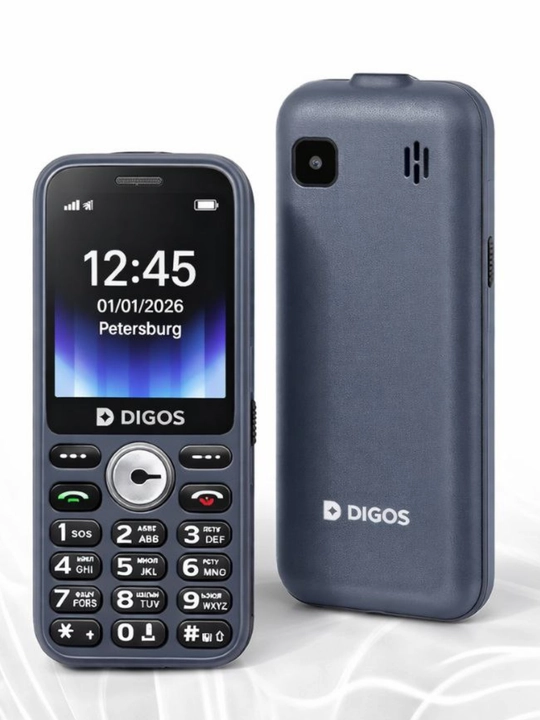 Mobil telefon DIGOS 103, 2 sim Imei o'tgan, zaryadka bor, 1850 mAs